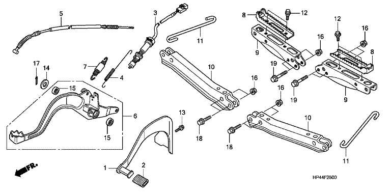 FOOTPEG/FOOTREST/PEDAL