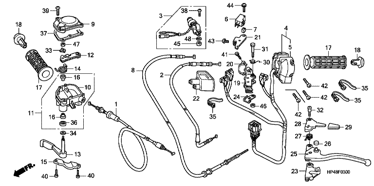 HANDLE LEVER/SWITCH/CABLE