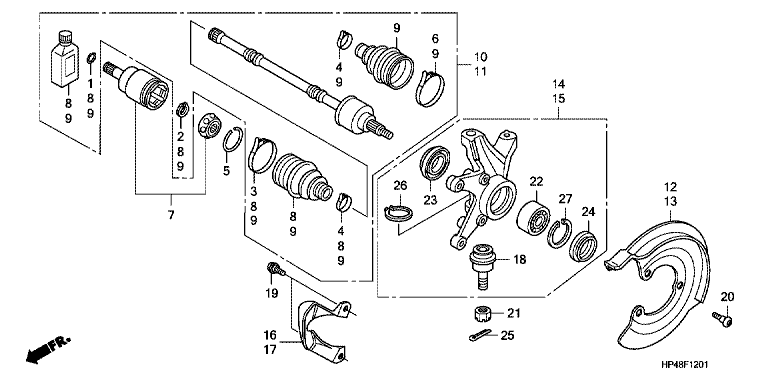 FRONT KNUCKLE (4WD)