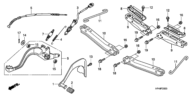 FOOTPEG/FOOTREST/PEDAL