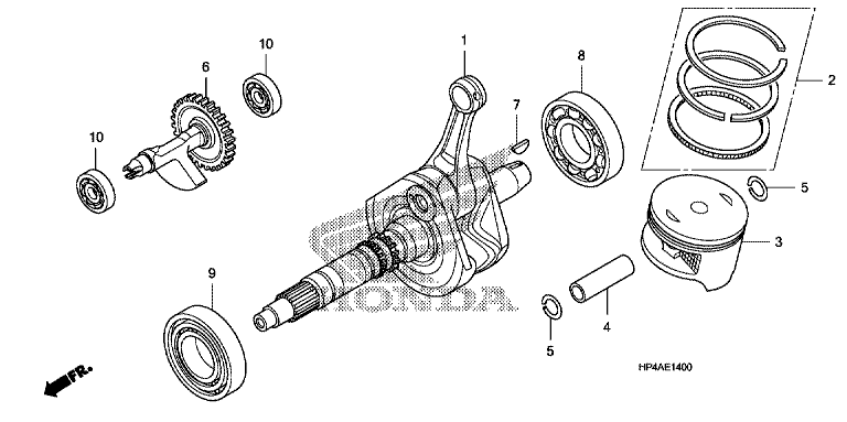 CRANK SHAFT/PISTON
