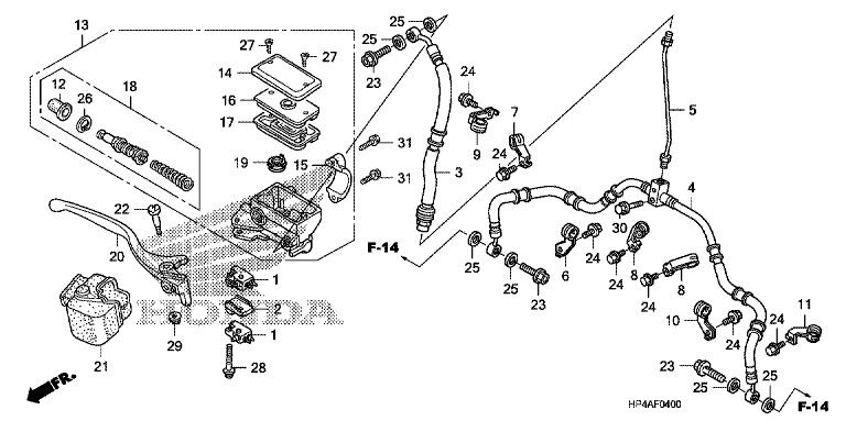 FR. BRAKE MASTER CYLINDER