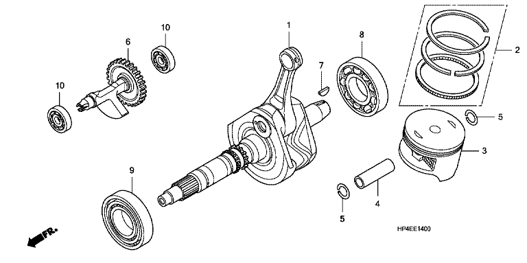 CRANK SHAFT/PISTON