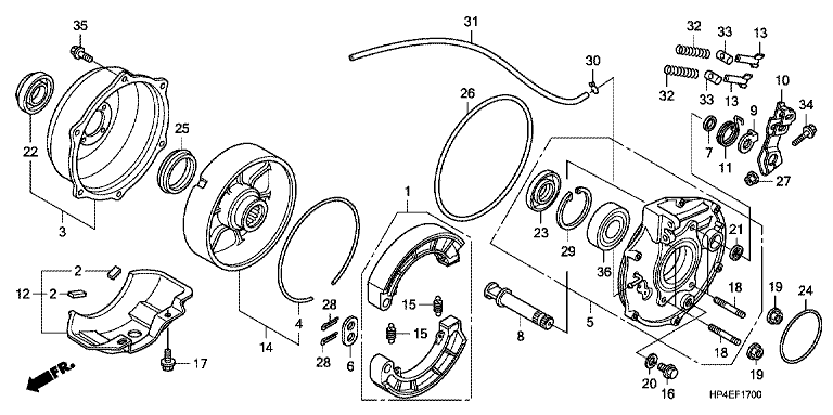 REAR BRAKE PANEL