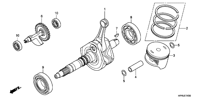 CRANK SHAFT/PISTON