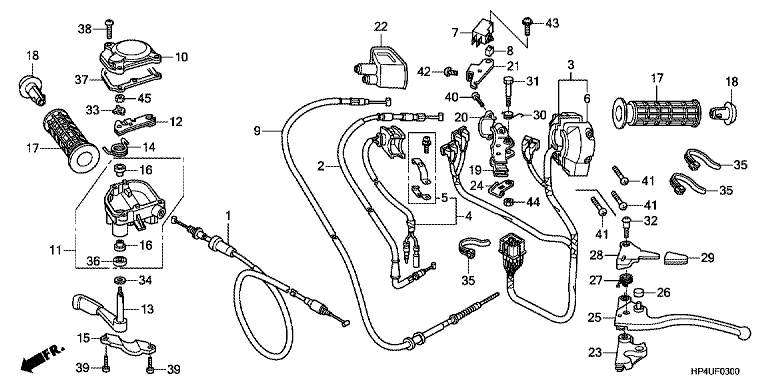 HANDLE LEVER/SWITCH/CABLE
