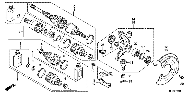 FRONT KNUCKLE (4WD)