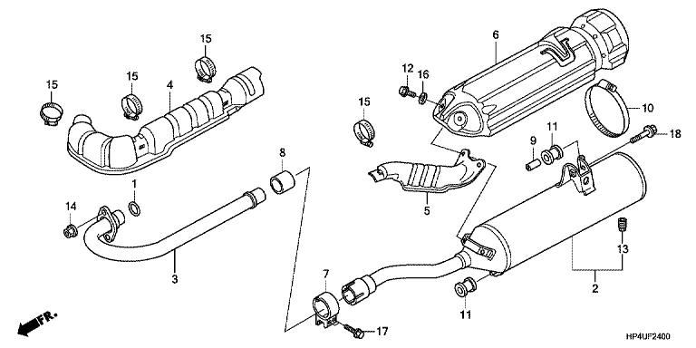 EXHAUST MUFFLER