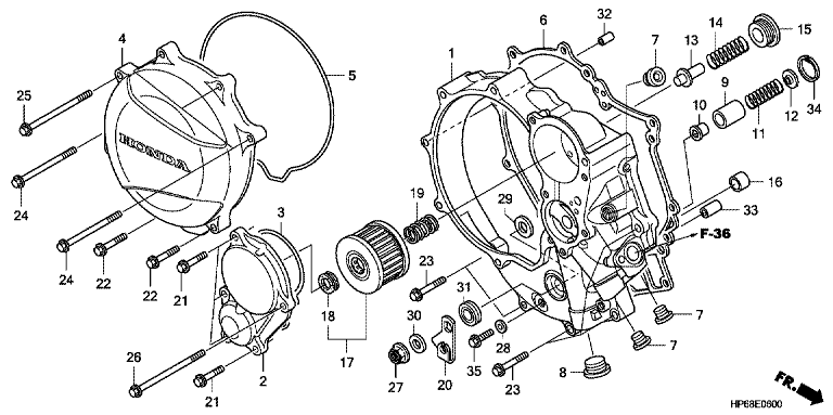 RIGHT CRANKCASE COVER