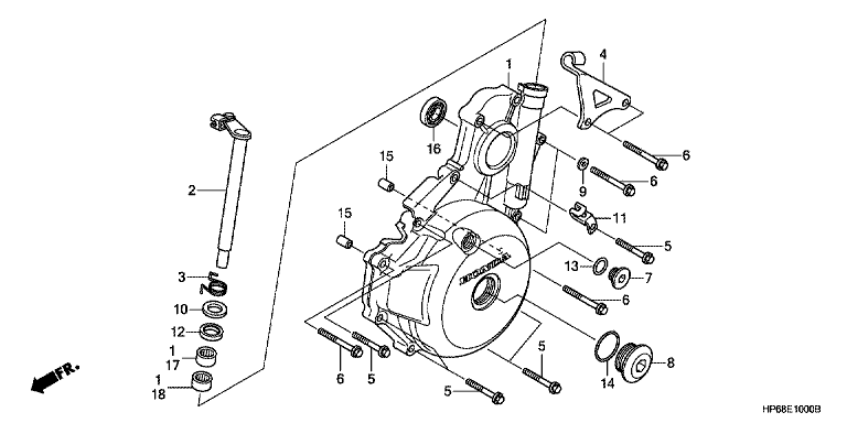 LEFT CRANKCASE COVER