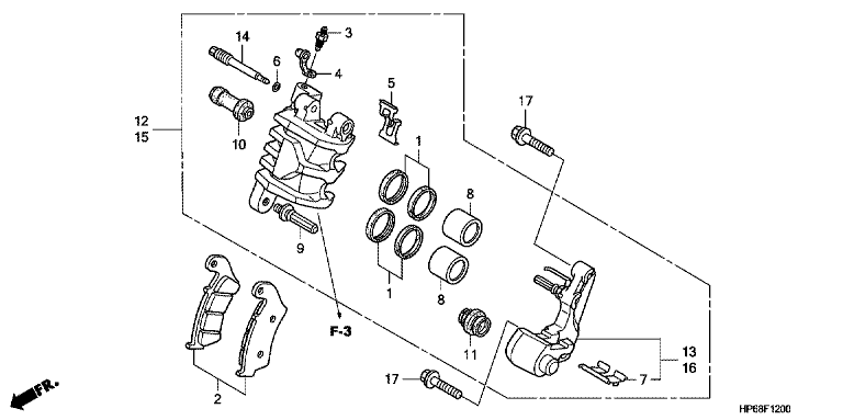 FRONT BRAKE CALIPER