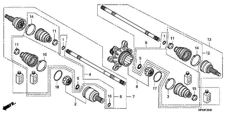 REAR DRIVESHAFT