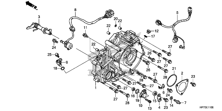 REAR CRANKCASE COVER
