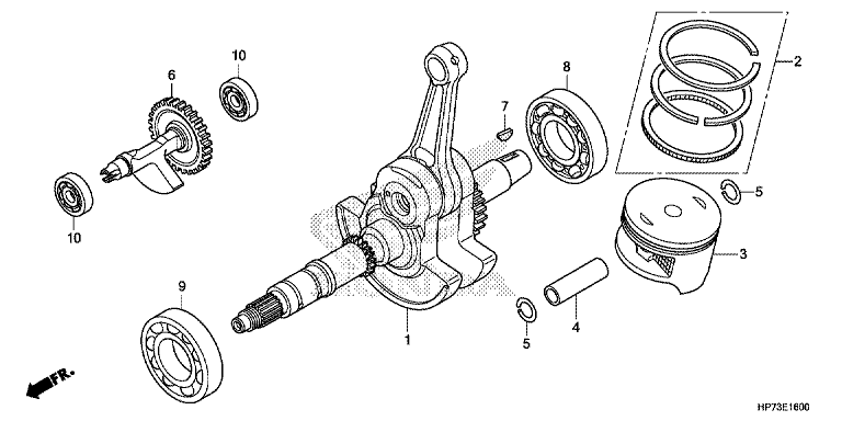 CRANK SHAFT/PISTON