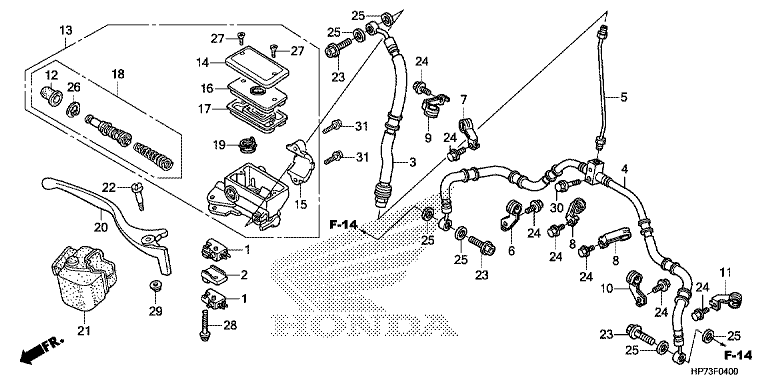 FR. BRAKE MASTER CYLINDER