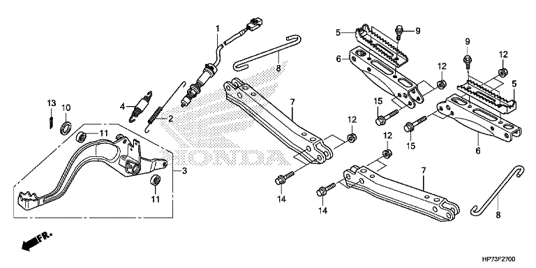 PEDAL/FOOTPEG/FOOTREST