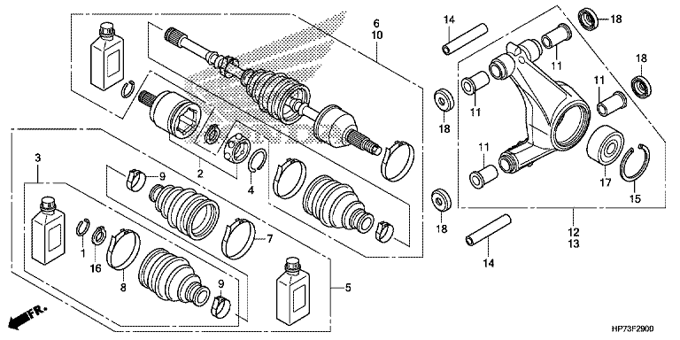 REAR KNUCKLE/REAR DRIVESHAFT