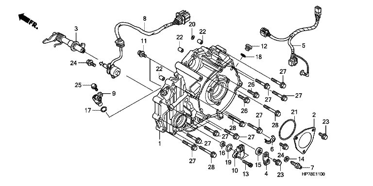 REAR CRANKCASE COVER