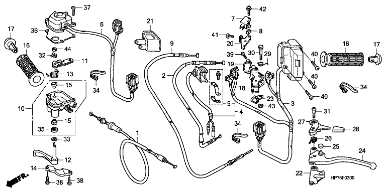 HANDLE LEVER/SWITCH/CABLE