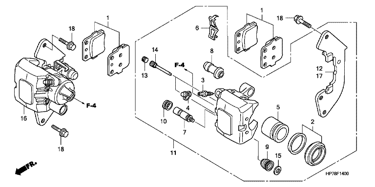 FRONT BRAKE CALIPER
