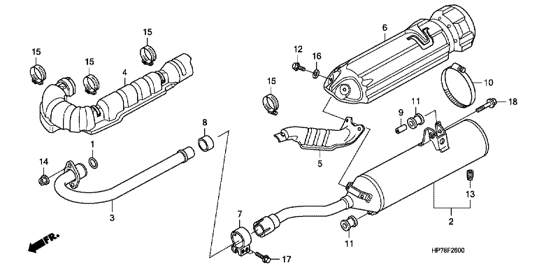 EXHAUST MUFFLER