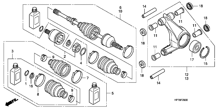 REAR KNUCKLE/REAR DRIVESHAFT