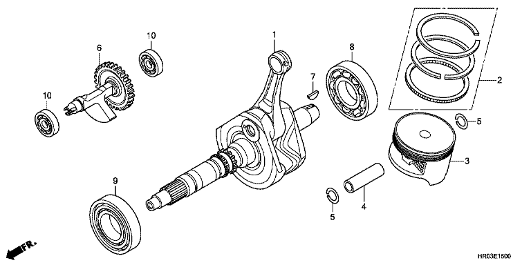 CRANK SHAFT/PISTON