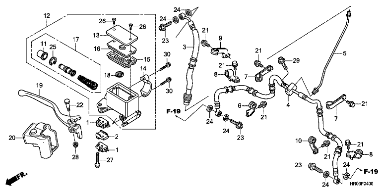 FRONT BRAKE MASTER CYLINDER
