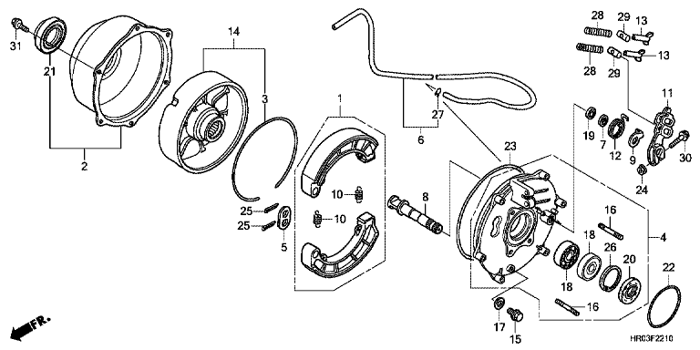 REAR BRAKE PANEL
