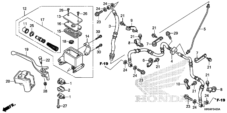 FRONT BRAKE MASTER CYLINDER