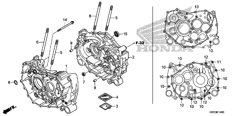 CRANKCASE (TRX420FA1/FA2)
