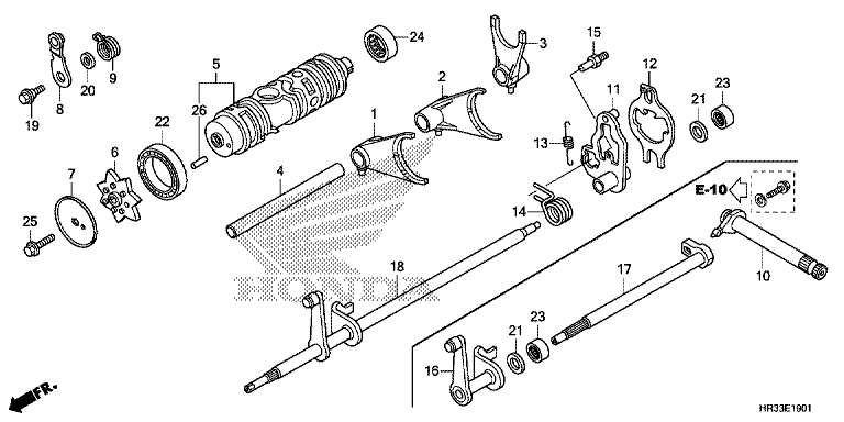 GEARSHIFT FORK (TRX420FE1/FM1/FM2/TE1/TM1)