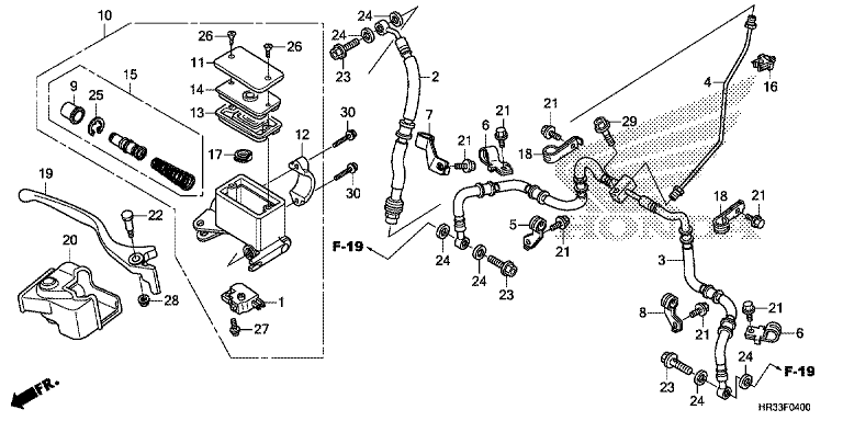 FRONT BRAKE MASTER CYLINDER