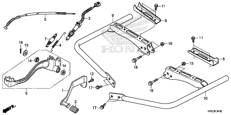 PEDAL/FOOTPEG/FOOTREST