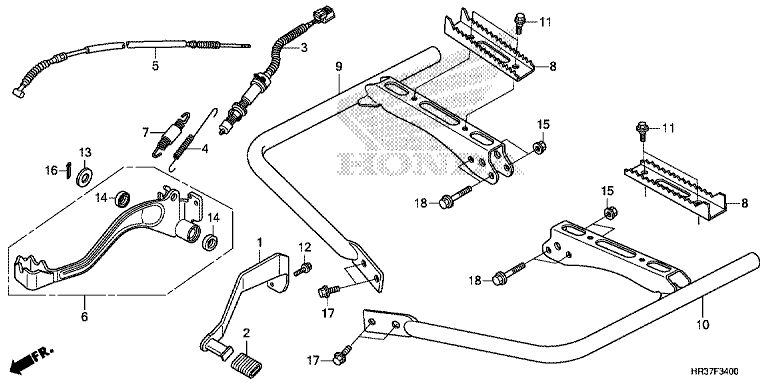 PEDAL/FOOTPEG/FOOTREST