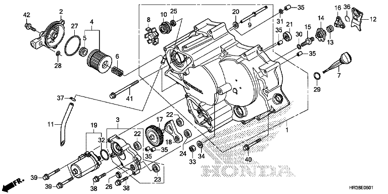 FRONT CRANKCASE COVER (TRX420FE1/FM1/FM2/TE1/TM1)