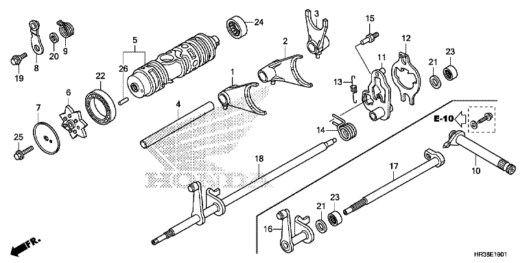 GEARSHIFT FORK (TRX420FE1/FM1/FM2/TE1/TM1)