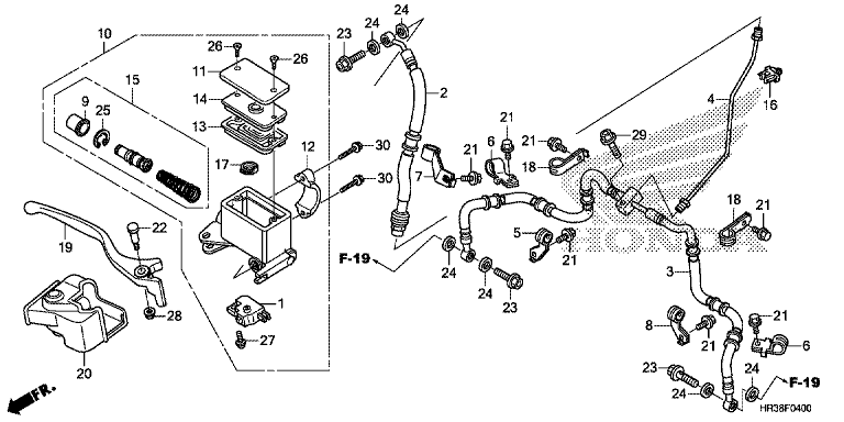 FRONT BRAKE MASTER CYLINDER