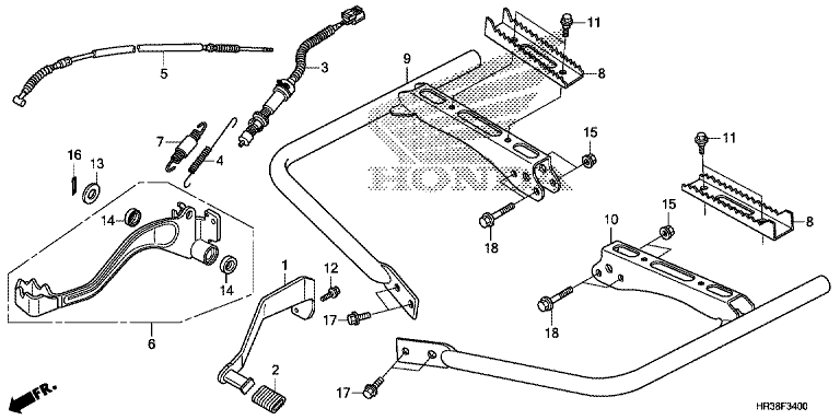 PEDAL/FOOTPEG/FOOTREST