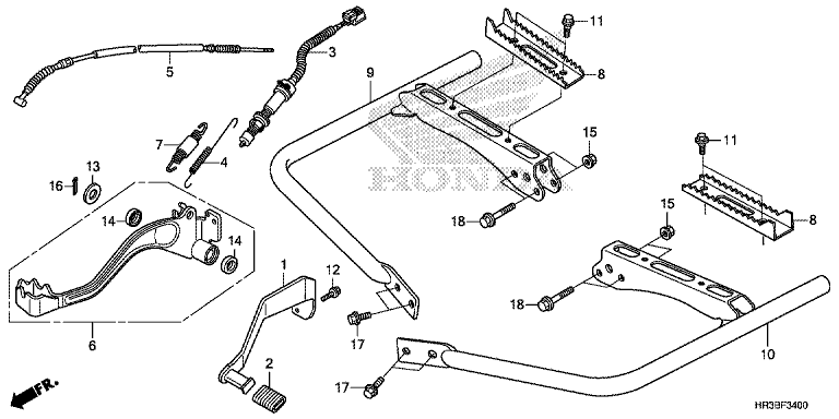 PEDAL/FOOTPEG/FOOTREST