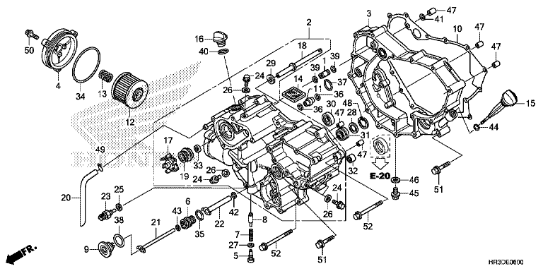 FRONT CRANKCASE COVER (TRX420FA1/FA2)