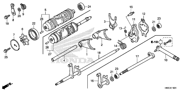GEARSHIFT FORK (TRX420FE1/FM1/FM2/TE1/TM1)