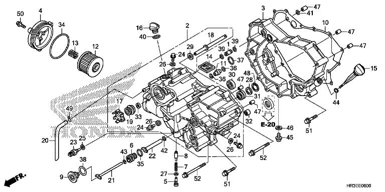 FRONT CRANKCASE COVER (TRX420FA1/FA2)