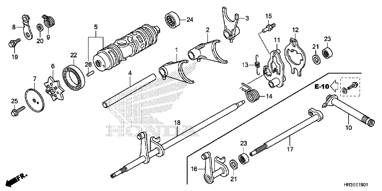 GEARSHIFT FORK (TRX420FE1/FM1/FM2/TE1/TM1)