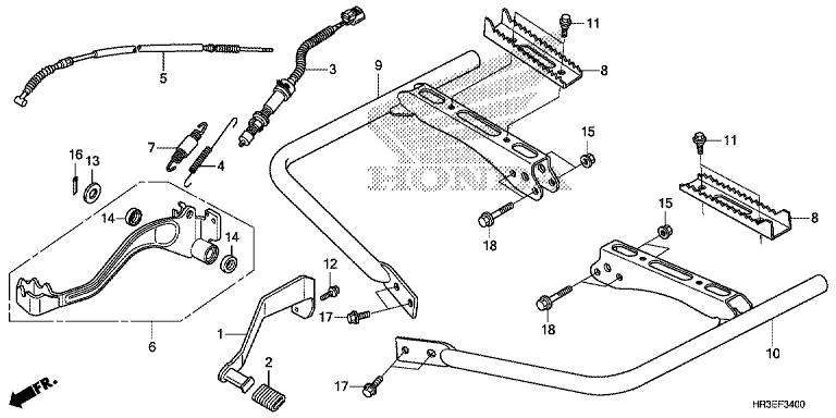 PEDAL/FOOTPEG/FOOTREST