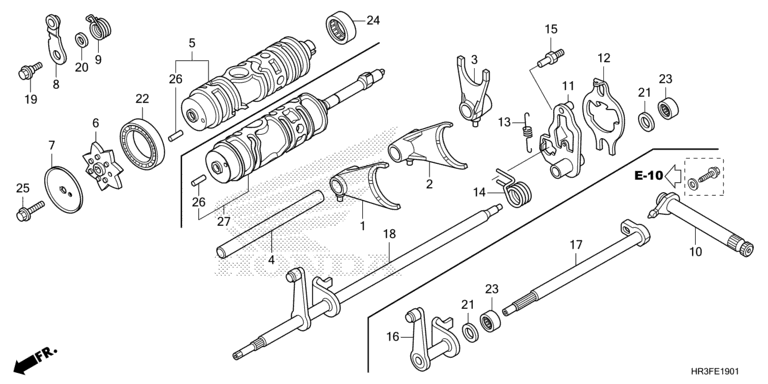 GEARSHIFT FORK (TRX420FE1/FM1/FM2/TE1/TM1)