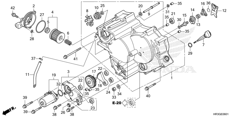 FRONT CRANKCASE COVER (TRX420FE1/FM1/FM2/TE1/TM1)