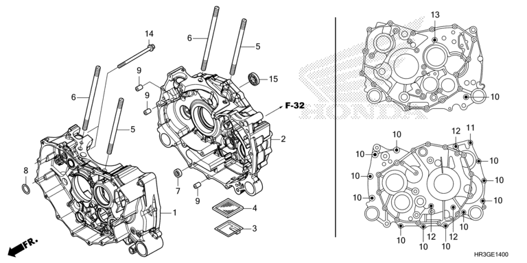 CRANKCASE (TRX420FA1/FA2)