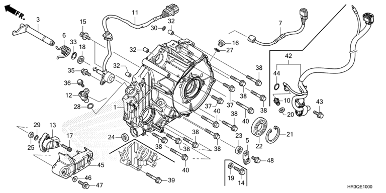 REAR CRANKCASE COVER