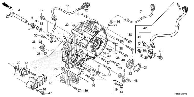 REAR CRANKCASE COVER